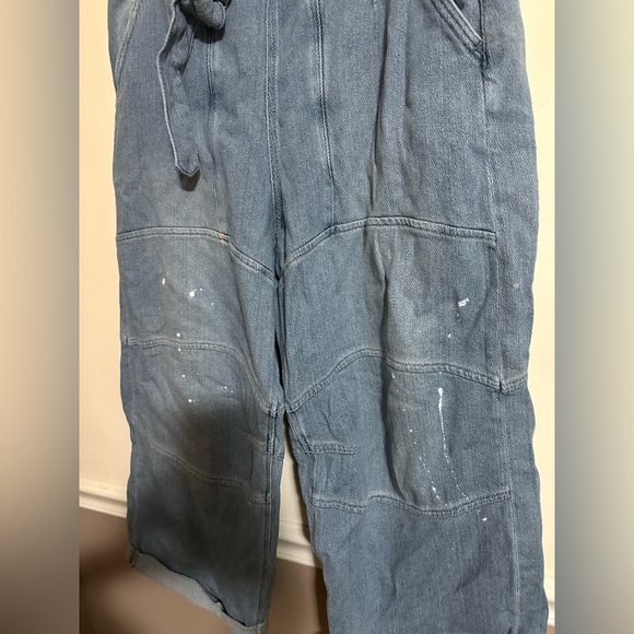 Free People We The Free Pavement Artist Slouchy Cropped Jeans - Picture 6 of 9